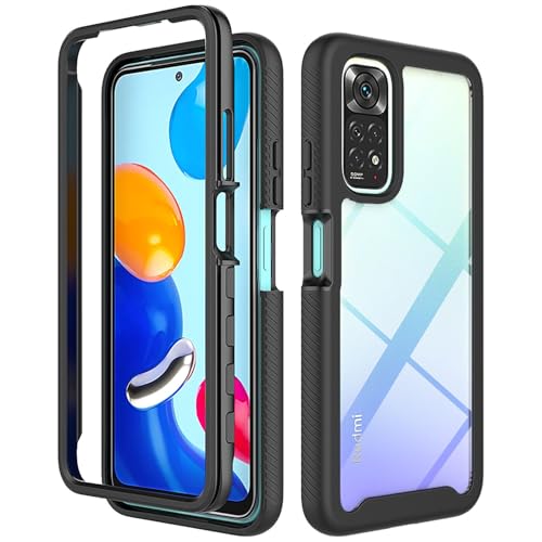 betterfon Handyhülle Kompatibel mit Xiaomi Redmi Note 11 / 11S Hülle | Schutzhülle für Redmi Note 11 / 11S Stoßfest Outdoor Cover 2 Teilig TPU Bumper Case mit Kanteschutz | Schwarz betterfon Handyhülle Kompatibel mit Xiaomi Redmi Note 11 / 11S Hülle | Schutzhülle für Redmi Note 11 / 11S Stoßfest Outdoor Cover 2 Teilig TPU Bumper Case mit Kanteschutz | Schwarz von betterfon