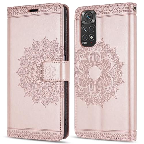 betterfon Hülle Kompatibel mit Xiaomi Redmi Note 11 / 11S | Klapphülle Schutzhülle mit Kartenfächer Kompatibel für Redmi Note 11 / 11S | Magnetverschluss Flip Case | Rosegold betterfon Hülle Kompatibel mit Xiaomi Redmi Note 11 / 11S | Klapphülle Schutzhülle mit Kartenfächer Kompatibel für Redmi Note 11 / 11S | Magnetverschluss Flip Case | Rosegold von betterfon