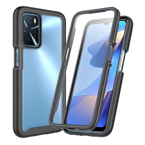 betterfon 360 Grad Hülle Kompatibel mit Oppo A16 / A16s | Handyhülle Stoßfest Cover 360 Grad mit eingebautem Displayschutz für A16 / A16s von betterfon