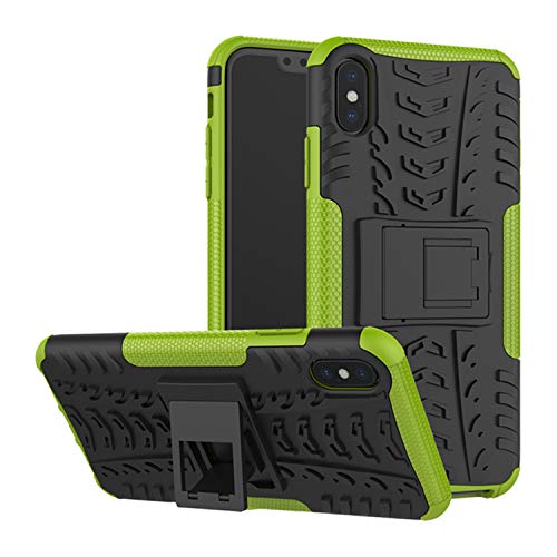 betterfon | Outdoor Handy Tasche Hybrid Case Schutz Hülle Panzer TPU Silikon Hard Cover Bumper für Apple iPhone XS Max Grün von betterfon