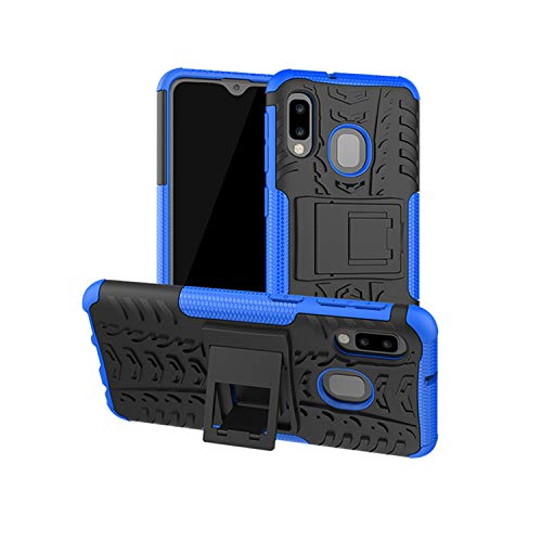 betterfon | Outdoor Handy Tasche Hybrid Case Schutz Hülle Panzer TPU Silikon Hard Cover Bumper für Samsung Galaxy A20e SM-A202 Blau von betterfon