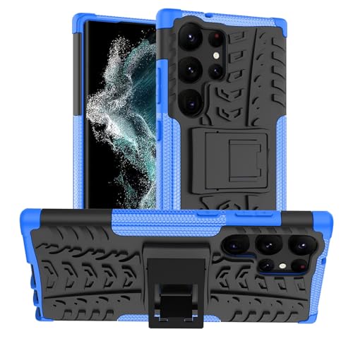 Handy Tasche Kompatibel mit Samsung Galaxy S23 Ultra | Case Panzer Hülle Cover Schutzhülle Etui Bumper für Galaxy S23 Ultra | Blau Handy Tasche Kompatibel mit Samsung Galaxy S23 Ultra | Case Panzer Hülle Cover Schutzhülle Etui Bumper für Galaxy S23 Ultra | Blau von betterfon