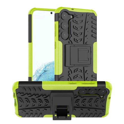 betterfon Outdoor Hülle Handyhülle TPU Bumper mit [Standfunktion] [Kantenschutz] für Samsung Galaxy S23 in Grün von betterfon
