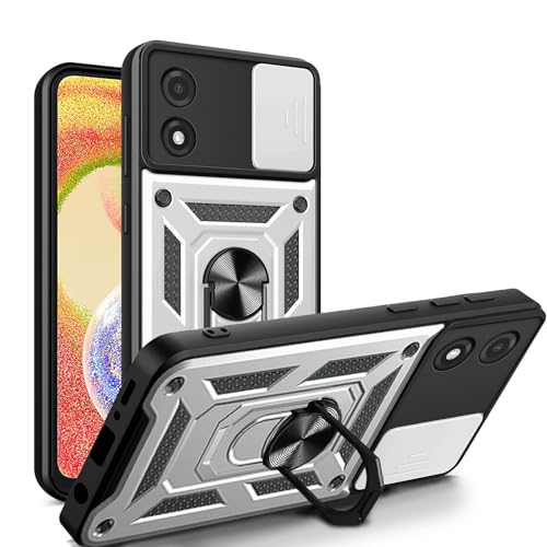 betterfon Tasche Kompatibel mit Motorola Moto E13 | Gepanzerte schützende stoßfeste Handytasche mit Kameraschutzring | Kratzfeste Tasche | Anti-Fingerabdruck Tasche | Silber betterfon Tasche Kompatibel mit Motorola Moto E13 | Gepanzerte schützende stoßfeste Handytasche mit Kameraschutzring | Kratzfeste Tasche | Anti-Fingerabdruck Tasche | Silber von betterfon