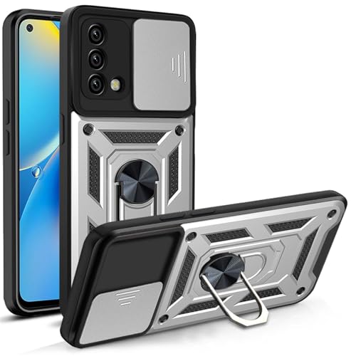 betterfon Tasche Kompatibel mit Oppo A74 4G | Gepanzerte schützende stoßfeste Handytasche mit Kameraschutzring | Kratzfeste Tasche | Anti-Fingerabdruck Tasche | Silber betterfon Tasche Kompatibel mit Oppo A74 4G | Gepanzerte schützende stoßfeste Handytasche mit Kameraschutzring | Kratzfeste Tasche | Anti-Fingerabdruck Tasche | Silber von betterfon