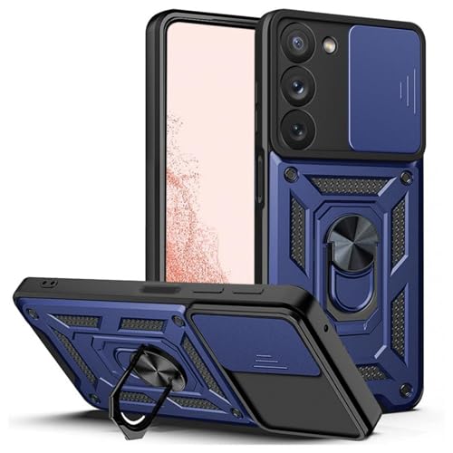 Tasche Kompatibel mit Samsung Galaxy S23 | Gepanzerte schützende stoßfeste Handytasche mit Kameraschutzring | Kratzfeste Tasche | Anti-Fingerabdruck Tasche | Blau Tasche Kompatibel mit Samsung Galaxy S23 | Gepanzerte schützende stoßfeste Handytasche mit Kameraschutzring | Kratzfeste Tasche | Anti-Fingerabdruck Tasche | Blau von betterfon