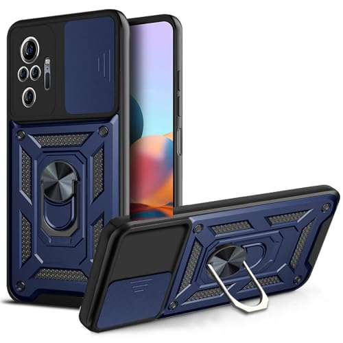 betterfon Tasche Kompatibel mit Xiaomi Redmi Note 10 Pro | Gepanzerte schützende stoßfeste Handytasche mit Kameraschutzring | Kratzfeste Tasche | Anti-Fingerabdruck Tasche | Blau betterfon Tasche Kompatibel mit Xiaomi Redmi Note 10 Pro | Gepanzerte schützende stoßfeste Handytasche mit Kameraschutzring | Kratzfeste Tasche | Anti-Fingerabdruck Tasche | Blau von betterfon