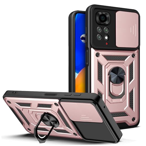 betterfon Tasche Kompatibel mit Xiaomi Redmi Note 11 / Note 11s | Gepanzerte schützende stoßfeste Handytasche mit Kameraschutzring | Kratzfeste Tasche | Anti-Fingerabdruck Tasche | Rosegold betterfon Tasche Kompatibel mit Xiaomi Redmi Note 11 / Note 11s | Gepanzerte schützende stoßfeste Handytasche mit Kameraschutzring | Kratzfeste Tasche | Anti-Fingerabdruck Tasche | Rosegold von betterfon