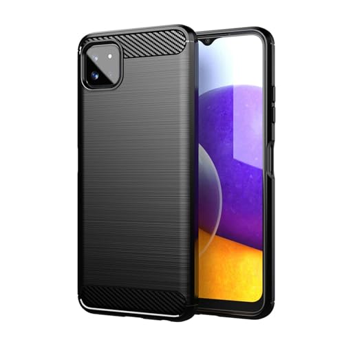 betterfon | Samsung A22 5G Hülle Carbon TPU Silikon Handy Tasche Hybrid Case Schutzhülle Panzer Cover Bumper für Samsung Galaxy A22 5G SM-A226B Schwarz betterfon | Samsung A22 5G Hülle Carbon TPU Silikon Handy Tasche Hybrid Case Schutzhülle Panzer Cover Bumper für Samsung Galaxy A22 5G SM-A226B Schwarz von betterfon
