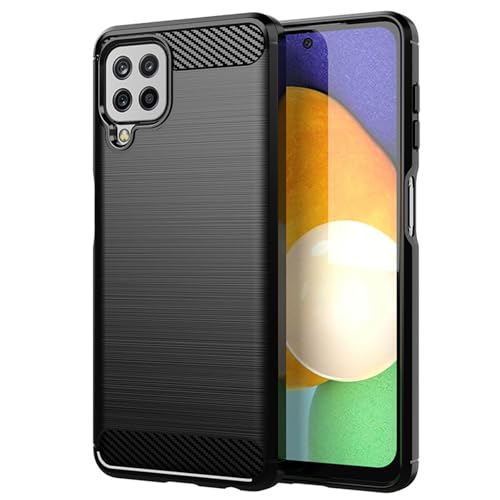 betterfon | Samsung Galaxy A22 4G Hülle Carbon TPU Silikon Handy Tasche Hybrid Case Schutzhülle Panzer Cover Bumper für Samsung Galaxy A22 4G Schwarz betterfon | Samsung Galaxy A22 4G Hülle Carbon TPU Silikon Handy Tasche Hybrid Case Schutzhülle Panzer Cover Bumper für Samsung Galaxy A22 4G Schwarz von betterfon