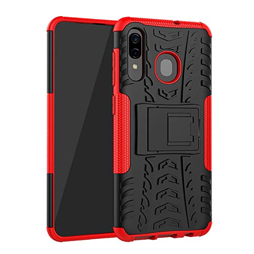 betterfon | Samsung Galaxy A50 SM-A505 Outdoor Handy Tasche Hybrid Case Schutz Hülle Panzer TPU Silikon Hard Cover Bumper für Samsung Galaxy A30s SM-A307 Rot von betterfon