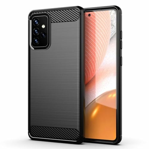 betterfon | Samsung Galaxy A72 5G Hülle Carbon TPU Silikon Handy Tasche Hybrid Case Schutzhülle Panzer Cover Bumper für Samsung Galaxy A72 SM-A725F Schwarz betterfon | Samsung Galaxy A72 5G Hülle Carbon TPU Silikon Handy Tasche Hybrid Case Schutzhülle Panzer Cover Bumper für Samsung Galaxy A72 SM-A725F Schwarz von betterfon