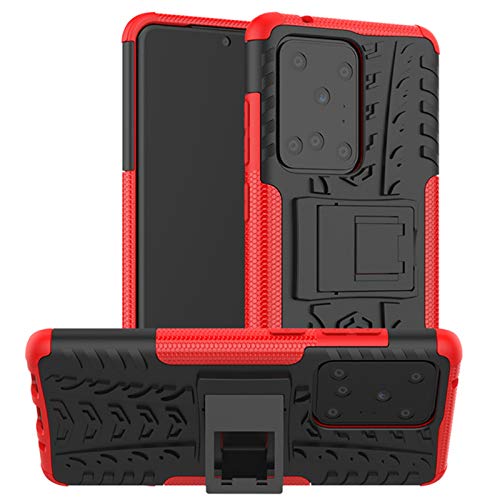 betterfon | Samsung Galaxy S20 Ultra Hülle Outdoor Handy Tasche Hybrid Case Schutz Panzer TPU Silikon Hard Cover Bumper für Galaxy S20 Ultra SM-G988 Rot von betterfon