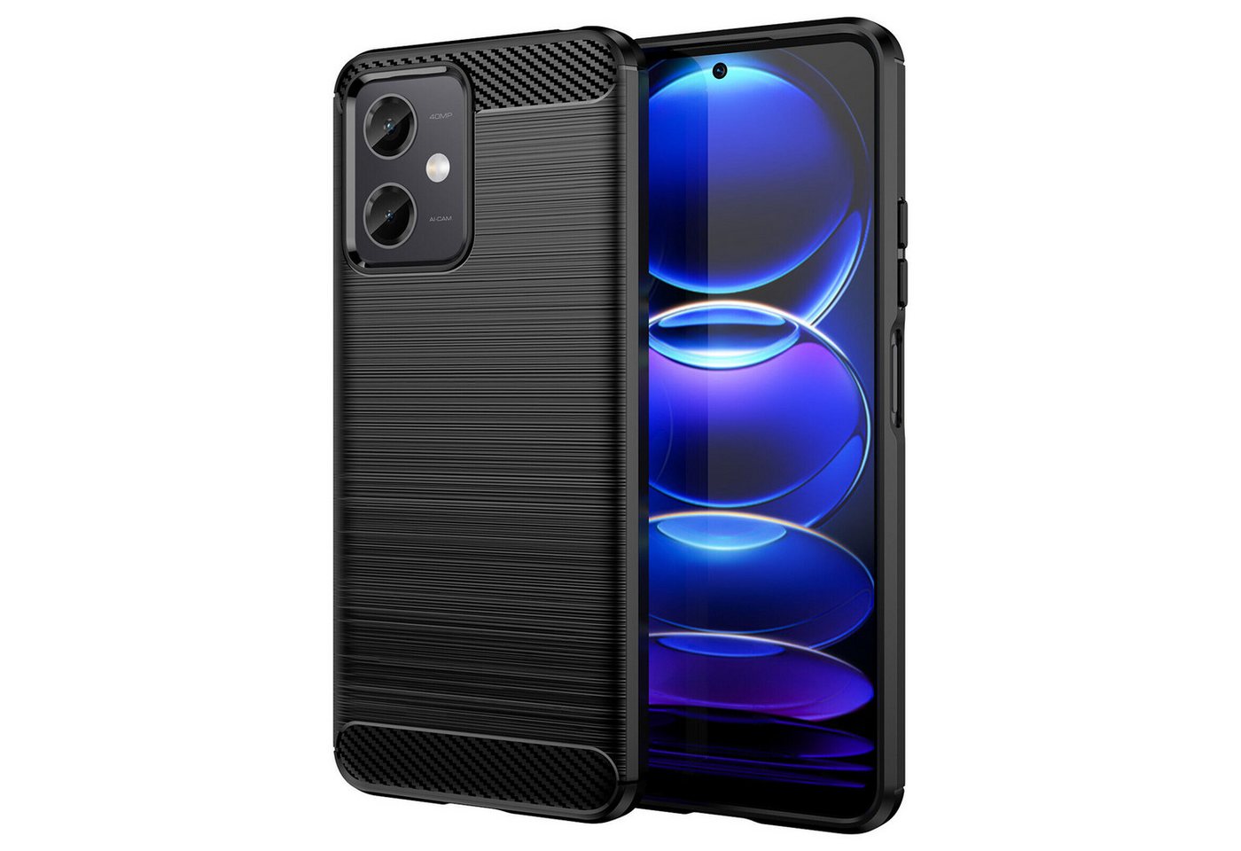 betterfon Smartphone-Hülle Carbon Hülle für Poco X5 5G Backcover TPU Silikon Bumper Schwarz, Carbon-Look – stoßfestes Case mit Air-Cushion & Metall-Optik betterfon Smartphone-Hülle Carbon Hülle für Poco X5 5G Backcover TPU Silikon Bumper Schwarz, Carbon-Look – stoßfestes Case mit Air-Cushion & Metall-Optik von betterfon