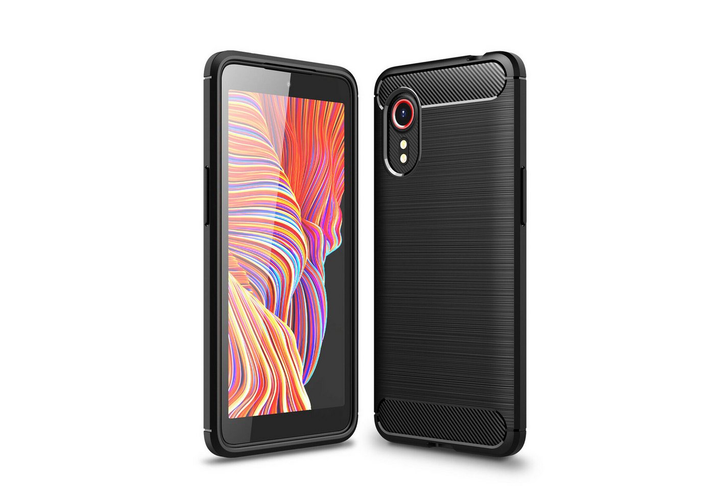 betterfon Smartphone-Hülle Carbon Hülle für Samsung Galaxy XCover 5 Backcover TPU Silikon Schwarz, Carbon-Look – stoßfestes Case mit Air-Cushion & Metall-Optik betterfon Smartphone-Hülle Carbon Hülle für Samsung Galaxy XCover 5 Backcover TPU Silikon Schwarz, Carbon-Look – stoßfestes Case mit Air-Cushion & Metall-Optik von betterfon