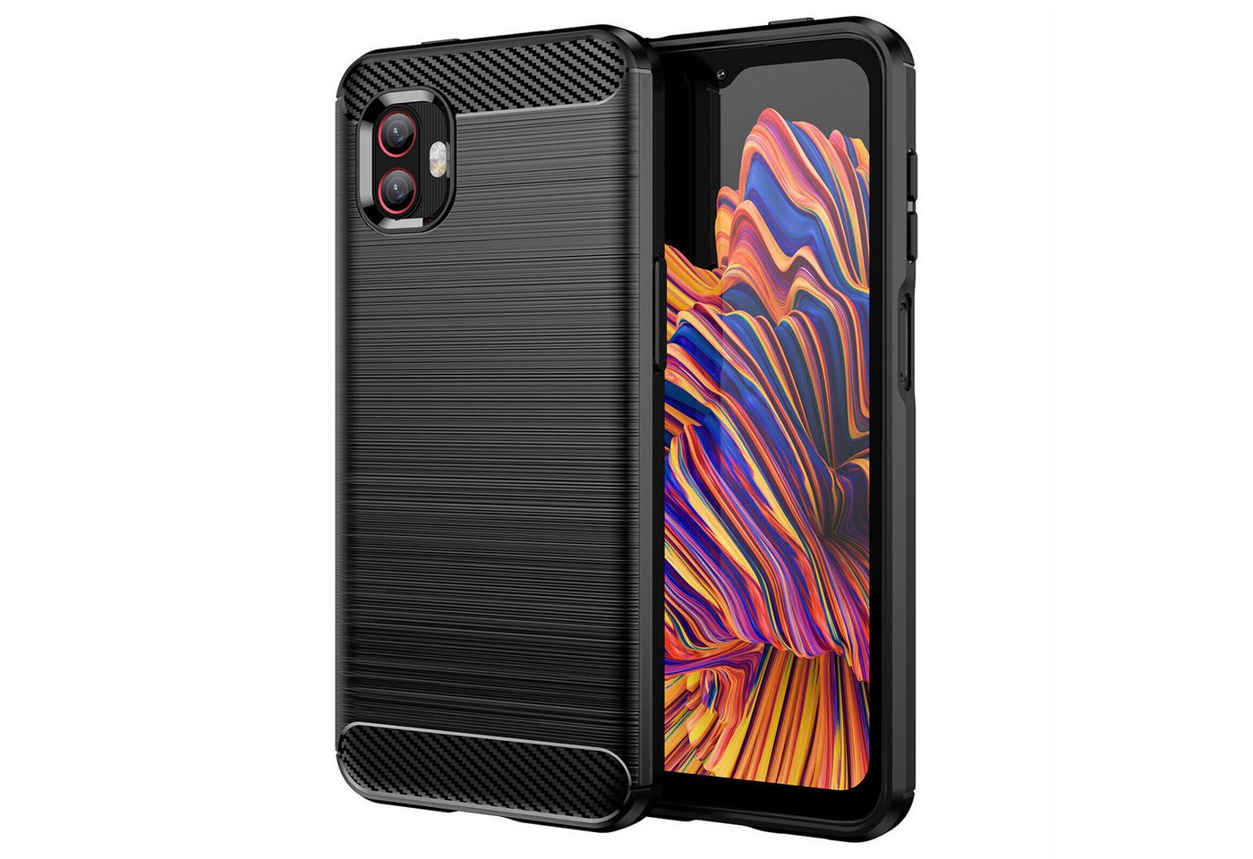betterfon Smartphone-Hülle Carbon Hülle für Samsung Galaxy XCover 6 Pro Backcover TPU Schwarz, Carbon-Look – stoßfestes Case mit Air-Cushion & Metall-Optik betterfon Smartphone-Hülle Carbon Hülle für Samsung Galaxy XCover 6 Pro Backcover TPU Schwarz, Carbon-Look – stoßfestes Case mit Air-Cushion & Metall-Optik von betterfon