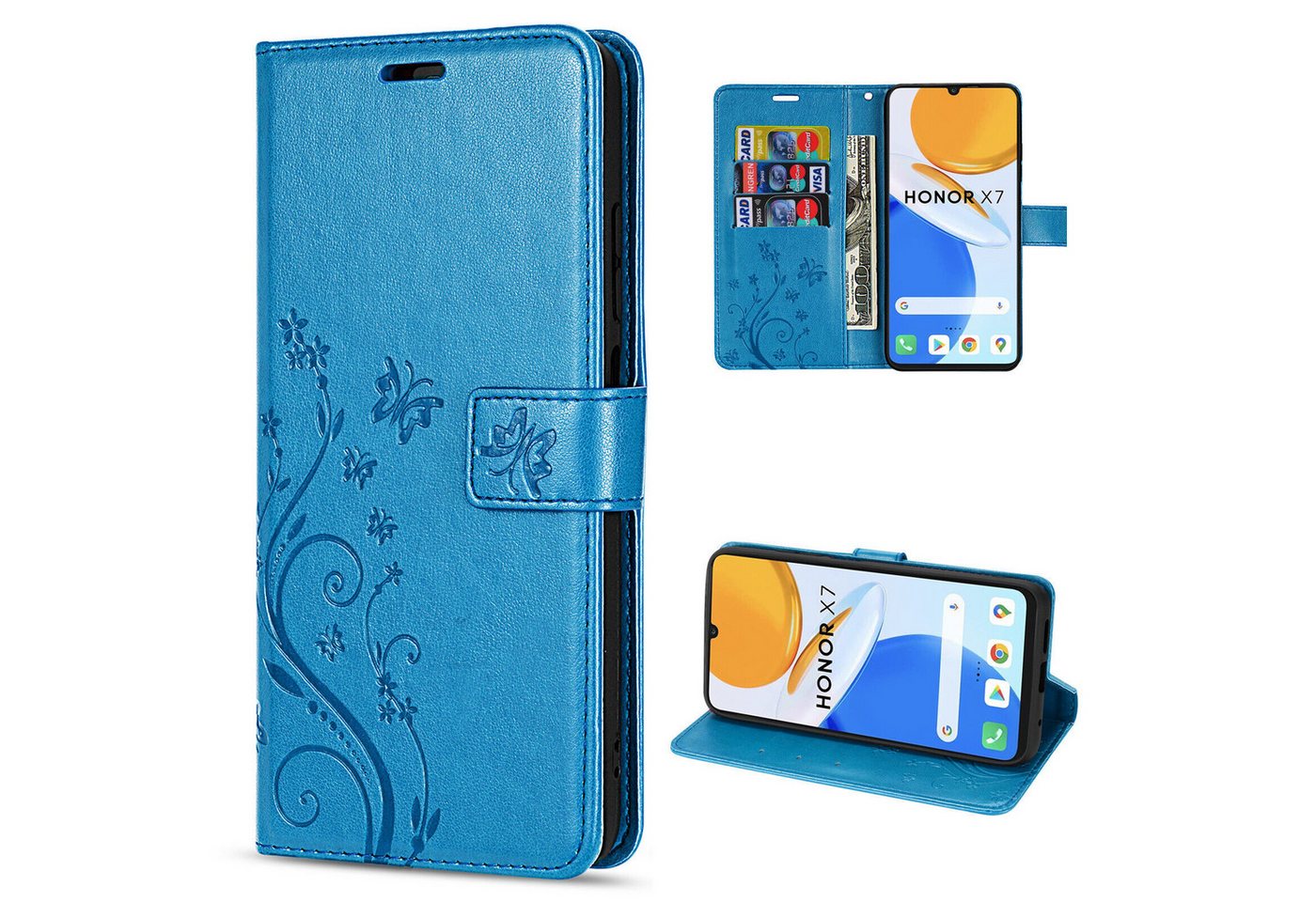 betterfon Smartphone-Hülle Handytasche für Honor X7 Klapphülle Wallet Case betterfon Smartphone-Hülle Handytasche für Honor X7 Klapphülle Wallet Case von betterfon