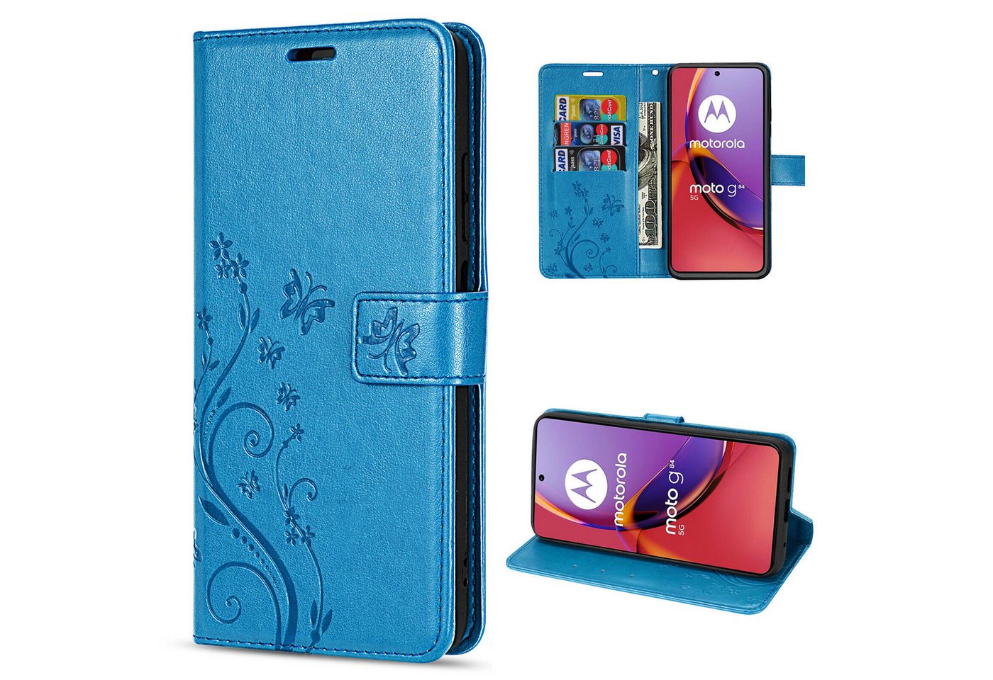 betterfon Smartphone-Hülle Handytasche für Motorola Moto G84 Klapphülle Klapphülle betterfon Smartphone-Hülle Handytasche für Motorola Moto G84 Klapphülle Klapphülle von betterfon
