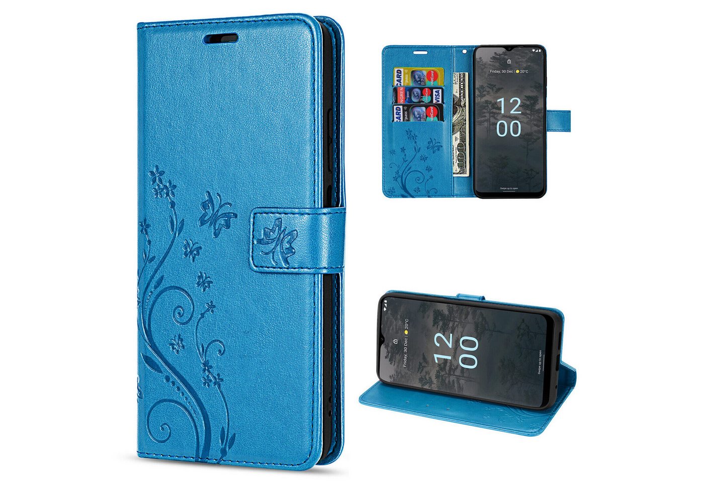 betterfon Smartphone-Hülle Handytasche für Nokia G60 5G Schutzhülle Klapphülle Blau betterfon Smartphone-Hülle Handytasche für Nokia G60 5G Schutzhülle Klapphülle Blau von betterfon