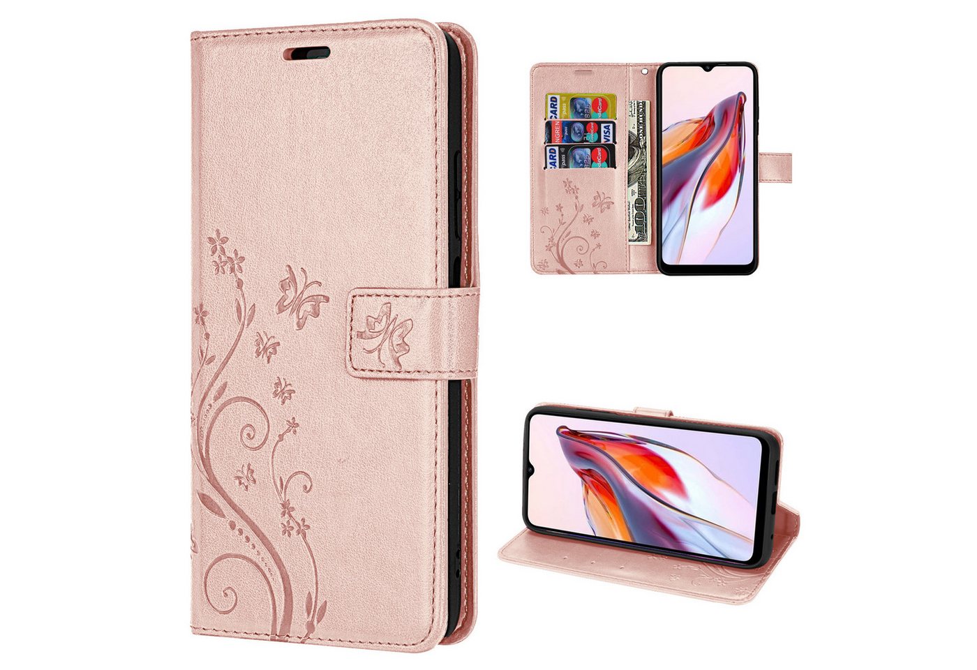 betterfon Smartphone-Hülle Handytasche für Xiaomi Redmi 12C Schutzhülle Klapphülle betterfon Smartphone-Hülle Handytasche für Xiaomi Redmi 12C Schutzhülle Klapphülle von betterfon