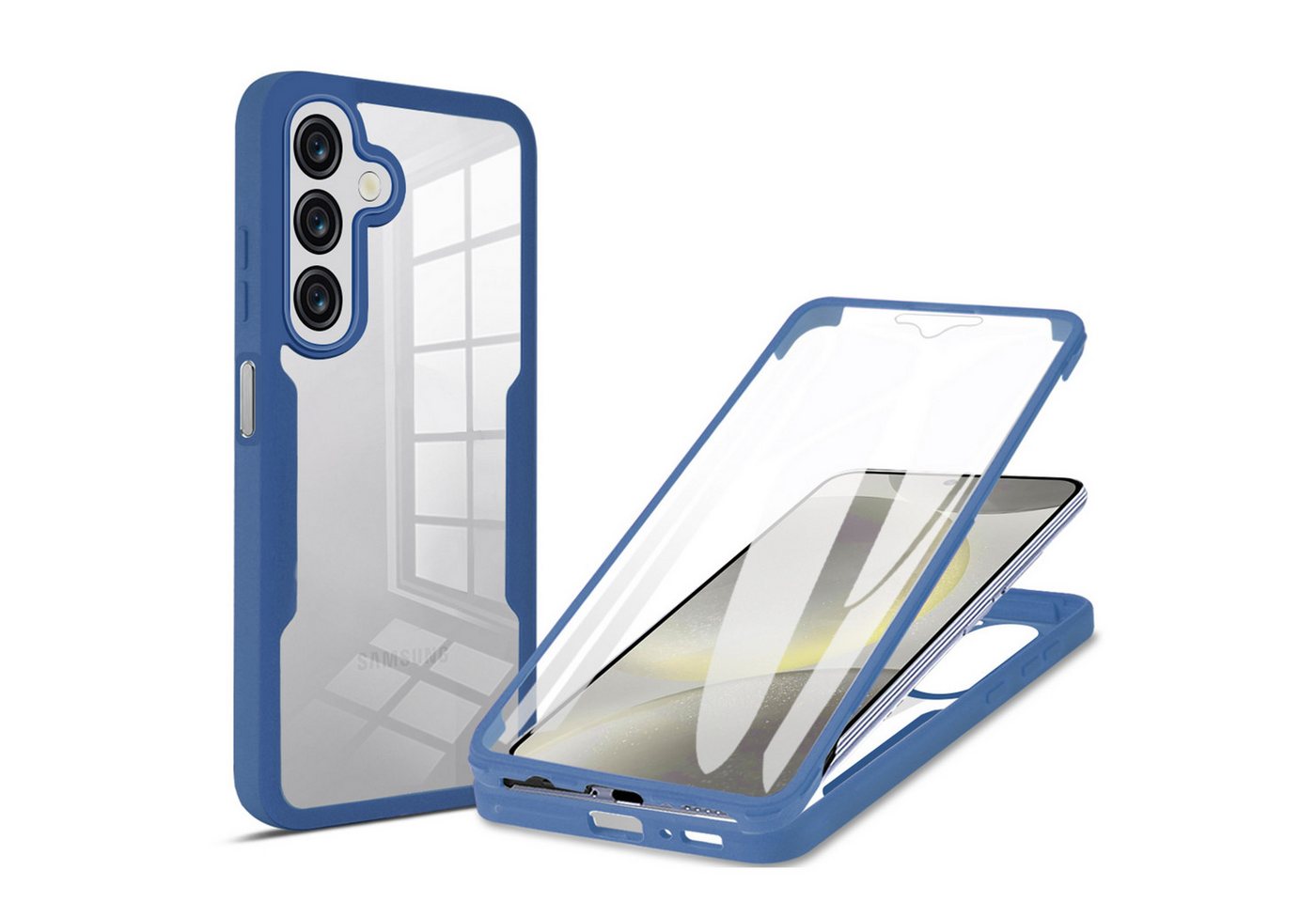 betterfon Smartphone-Hülle Hülle für Samsung A16 360 Grad Handyhülle mit Displayschutz Cover betterfon Smartphone-Hülle Hülle für Samsung A16 360 Grad Handyhülle mit Displayschutz Cover von betterfon