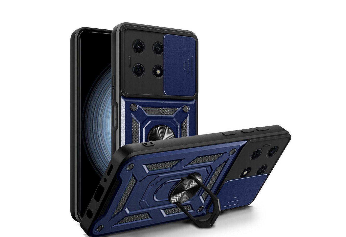 betterfon Smartphone-Hülle für Honor X8A Panzerhülle mit Kameraschutz & Ringhalter betterfon Smartphone-Hülle für Honor X8A Panzerhülle mit Kameraschutz & Ringhalter von betterfon