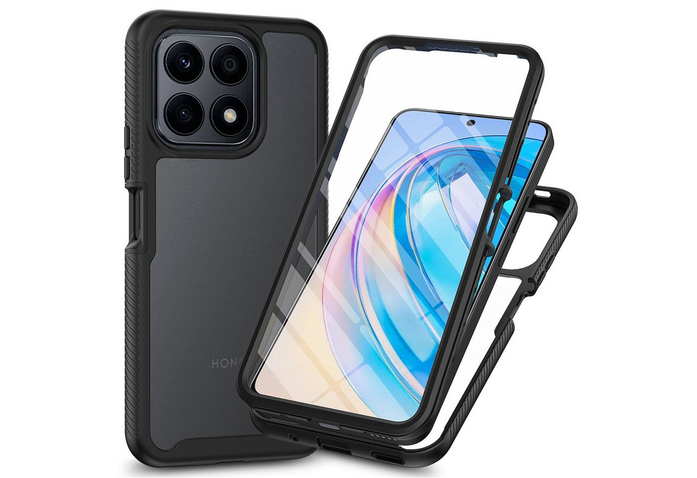 betterfon Smartphone-Hülle für Honor X8A TPU Case mit 360° Rundumschutz Displayschutz betterfon Smartphone-Hülle für Honor X8A TPU Case mit 360° Rundumschutz Displayschutz von betterfon