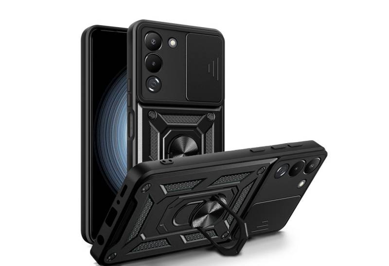 betterfon Smartphone-Hülle für Infinix Panzerhülle mit Kameraschutz & Ringhalter von betterfon