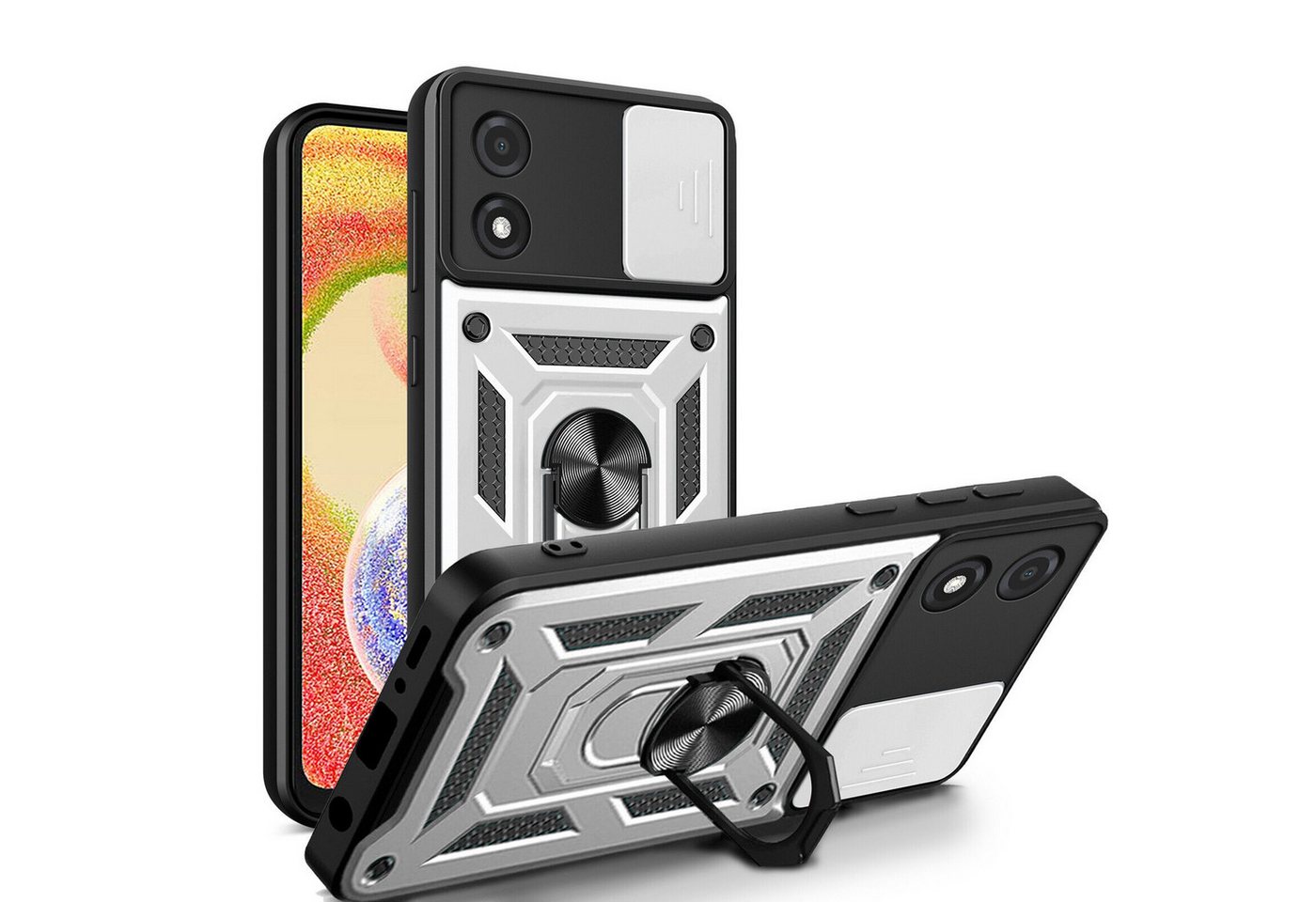 betterfon Smartphone-Hülle für Motorola Moto E13 Panzerhülle mit Kameraschutz & Ringhalter betterfon Smartphone-Hülle für Motorola Moto E13 Panzerhülle mit Kameraschutz & Ringhalter von betterfon