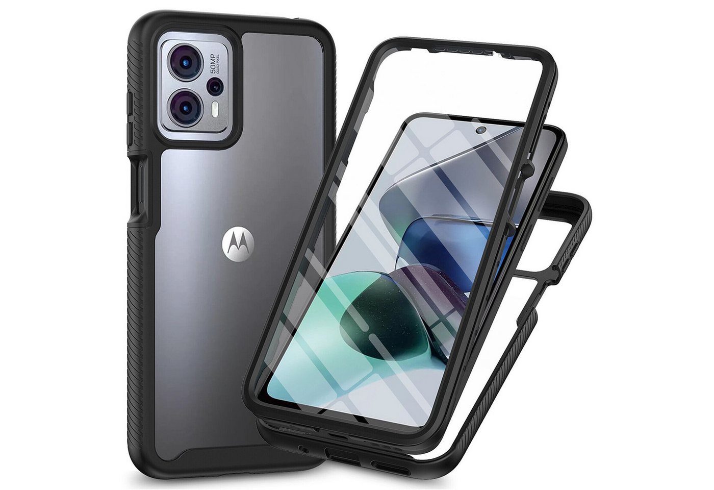 betterfon Smartphone-Hülle für Motorola Moto G13 / G23 TPU Case mit 360° Rundumschutz betterfon Smartphone-Hülle für Motorola Moto G13 / G23 TPU Case mit 360° Rundumschutz von betterfon