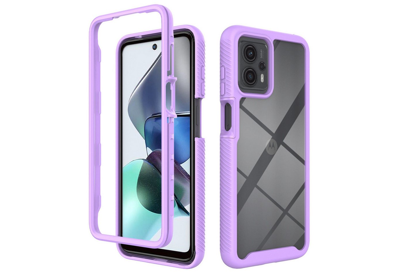 betterfon Smartphone-Hülle für Motorola Moto G13 / G232-teiliges 360° Schutzcase mit Panzerglas betterfon Smartphone-Hülle für Motorola Moto G13 / G232-teiliges 360° Schutzcase mit Panzerglas von betterfon