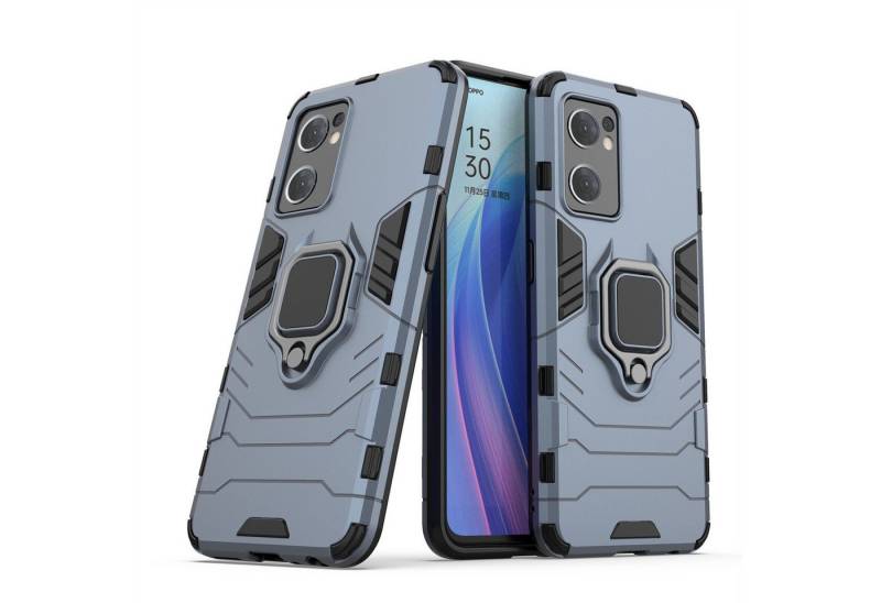 betterfon Smartphone-Hülle für Oppo Find X5 Lite Outdoor Panzerhülle mit Kameraschutz Türkis von betterfon