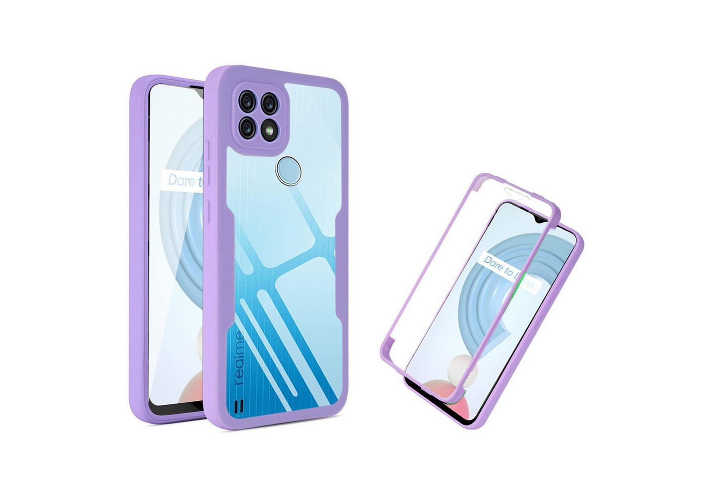 betterfon Smartphone-Hülle für Realme C21Y / C25Y 2-teiliges 360° Schutzcase mit Panzerglas betterfon Smartphone-Hülle für Realme C21Y / C25Y 2-teiliges 360° Schutzcase mit Panzerglas von betterfon