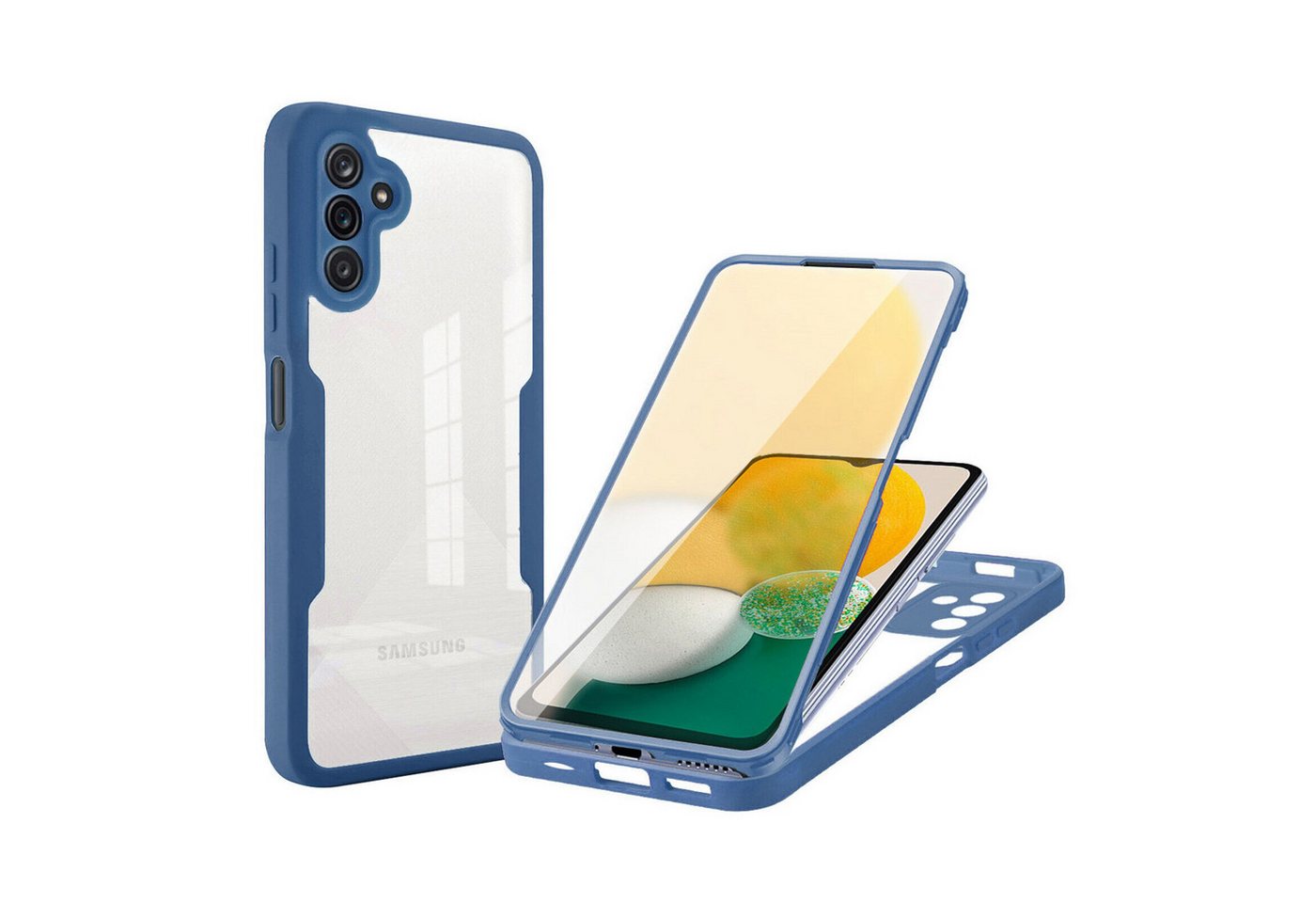 betterfon Smartphone-Hülle für Samsung Galaxy A14 2-teiliges 360° Schutzcase mit Panzerglas betterfon Smartphone-Hülle für Samsung Galaxy A14 2-teiliges 360° Schutzcase mit Panzerglas von betterfon