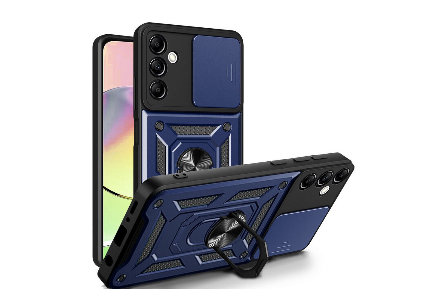 betterfon Smartphone-Hülle für Samsung Galaxy A14 Panzerhülle mit Kameraschutz & Ringhalter betterfon Smartphone-Hülle für Samsung Galaxy A14 Panzerhülle mit Kameraschutz & Ringhalter von betterfon