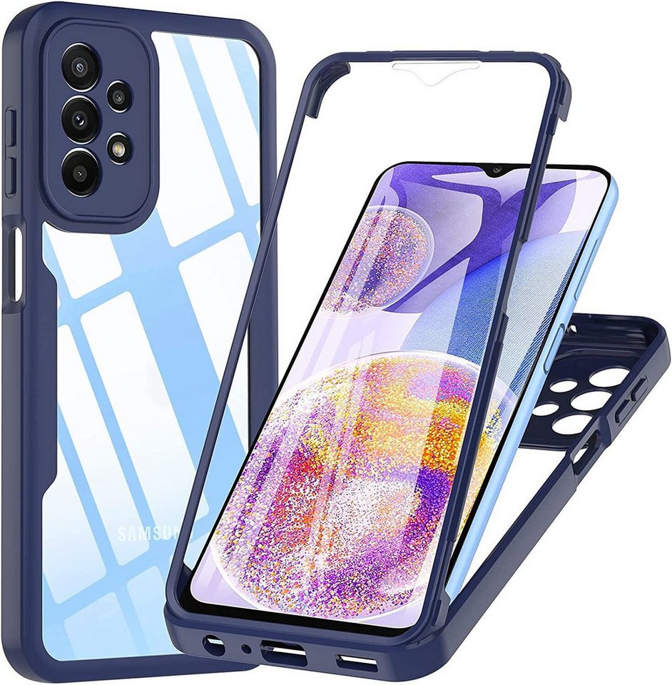 betterfon Smartphone-Hülle für Samsung Galaxy A23 5G 2-teiliges 360° Schutzcase mit Panzerglas betterfon Smartphone-Hülle für Samsung Galaxy A23 5G 2-teiliges 360° Schutzcase mit Panzerglas von betterfon