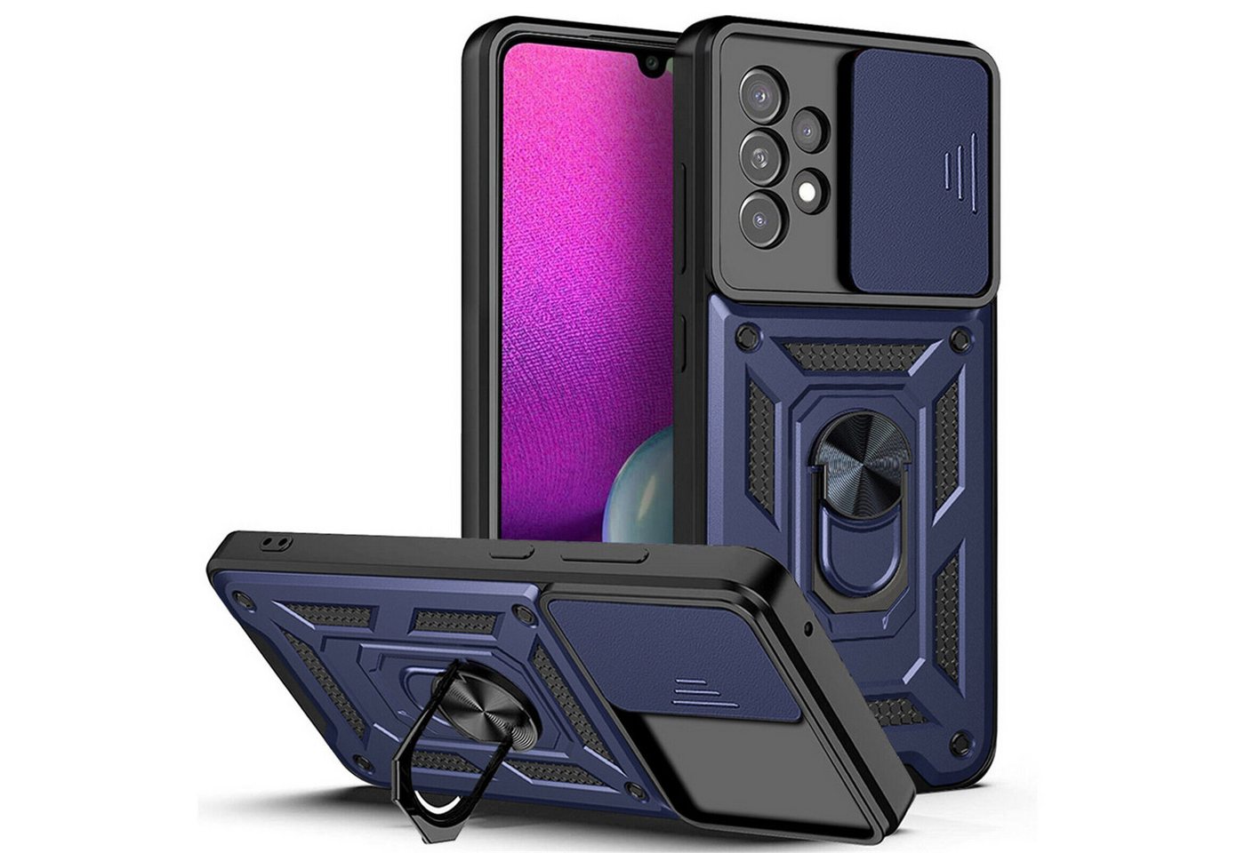 betterfon Smartphone-Hülle für Samsung Galaxy A33 5G Panzerhülle mit Kameraschutz & Ringhalter betterfon Smartphone-Hülle für Samsung Galaxy A33 5G Panzerhülle mit Kameraschutz & Ringhalter von betterfon