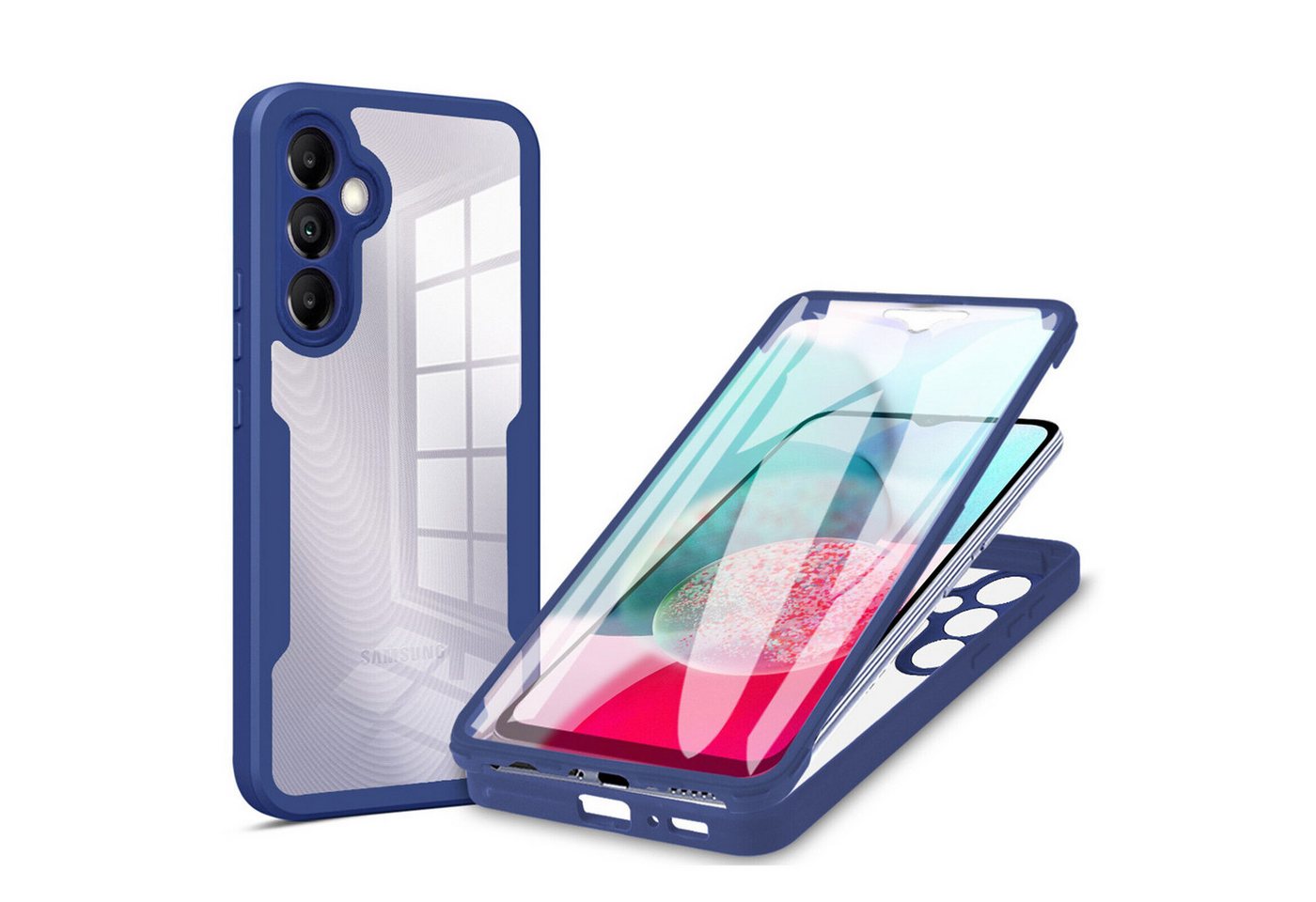 betterfon Smartphone-Hülle für Samsung Galaxy A34 5G 2-teiliges 360° Schutzcase mit Panzerglas betterfon Smartphone-Hülle für Samsung Galaxy A34 5G 2-teiliges 360° Schutzcase mit Panzerglas von betterfon