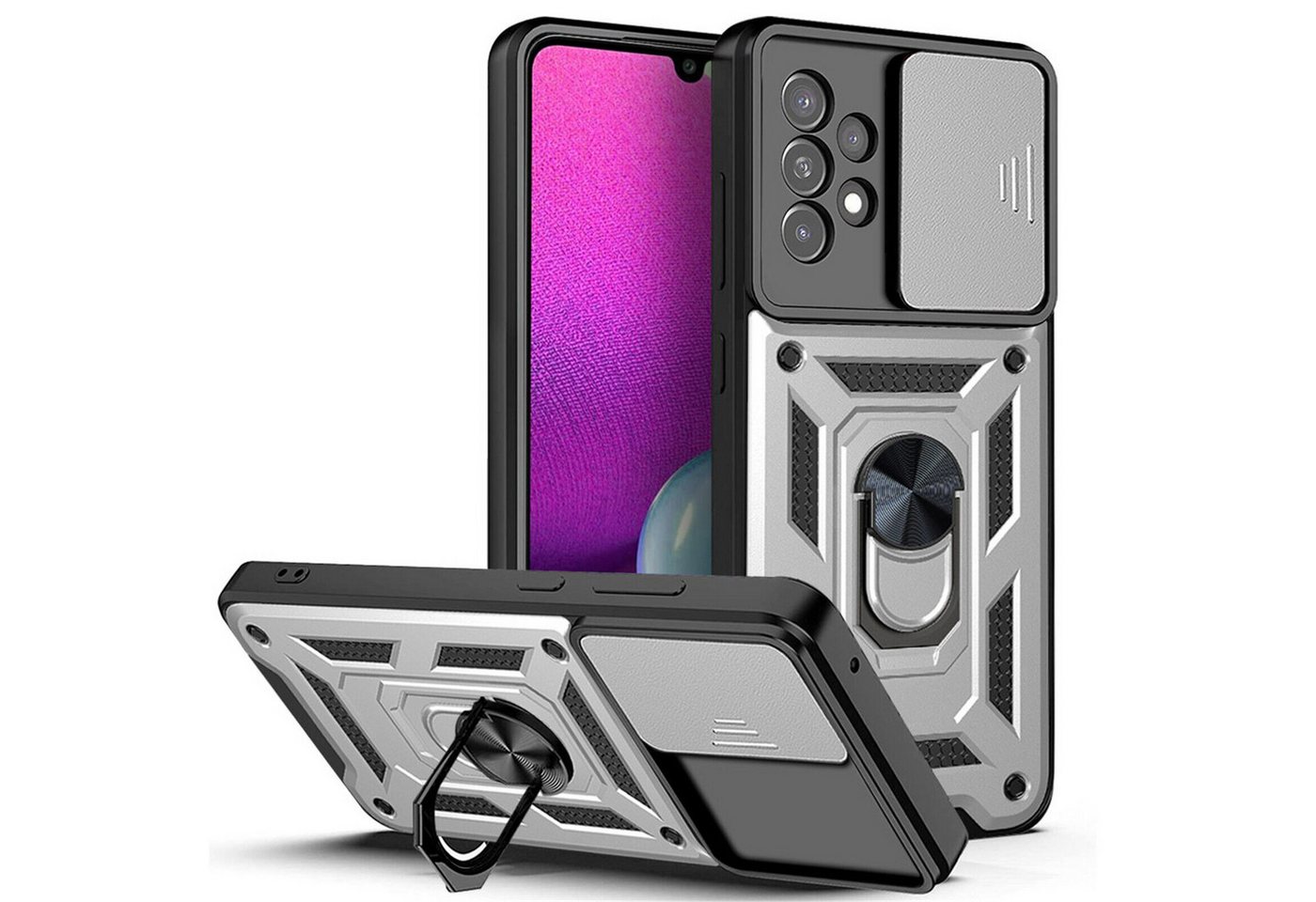 betterfon Smartphone-Hülle für Samsung Galaxy A53 5G Panzerhülle mit Kameraschutz & Ringhalter betterfon Smartphone-Hülle für Samsung Galaxy A53 5G Panzerhülle mit Kameraschutz & Ringhalter von betterfon