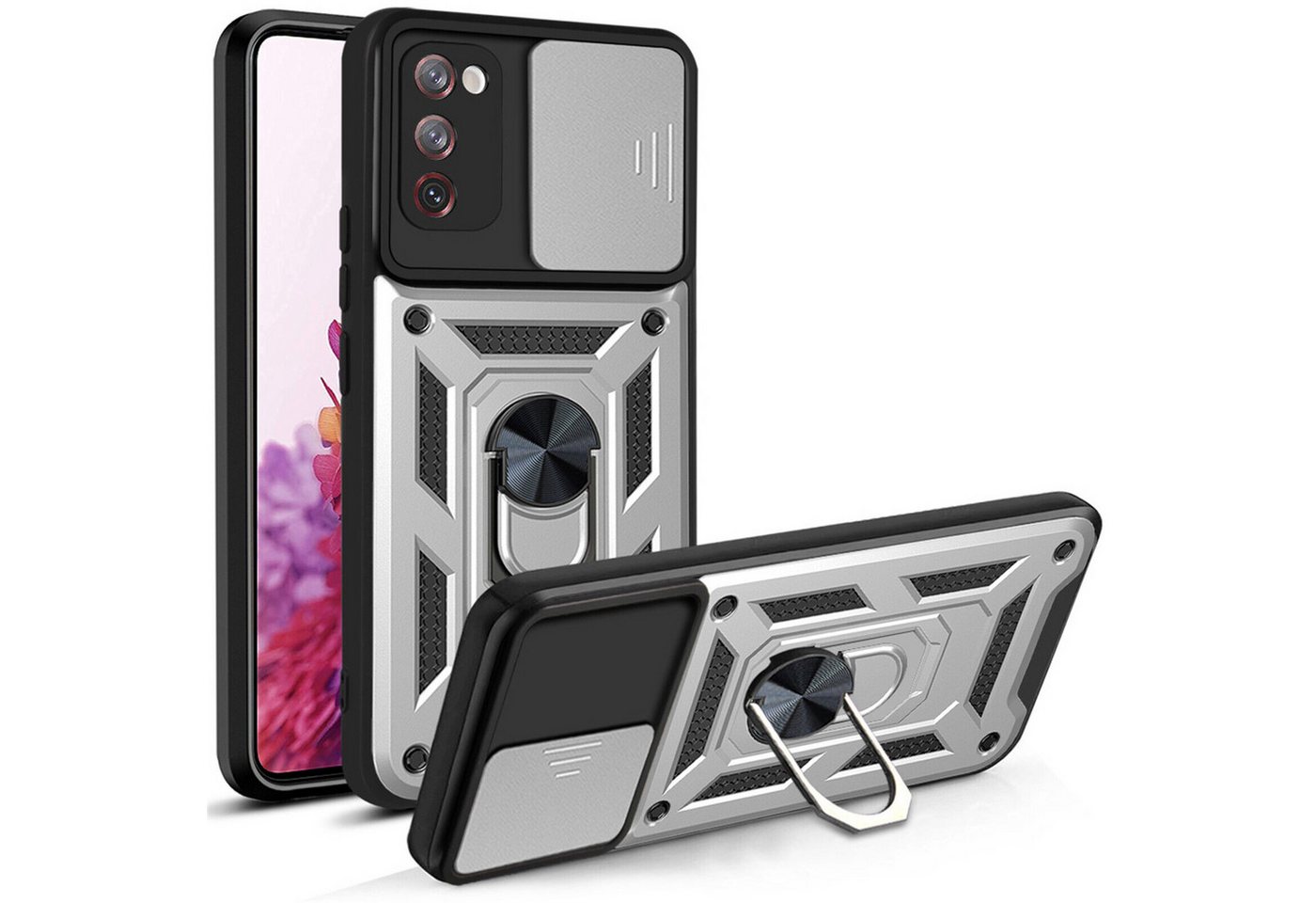 betterfon Smartphone-Hülle für Samsung Galaxy S20 FE Panzerhülle mit Kameraschutz Silber betterfon Smartphone-Hülle für Samsung Galaxy S20 FE Panzerhülle mit Kameraschutz Silber von betterfon