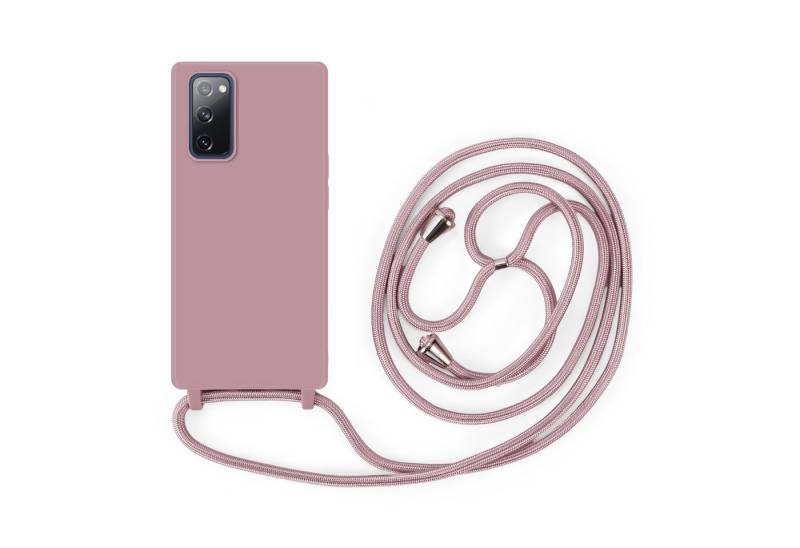 betterfon Smartphone-Hülle für Samsung Galaxy S20 FE mit Band & Kodel Smartphone Halskette Rosa, Hände frei – mit Silikonhülle & Schnur für flexiblen Alltag von betterfon