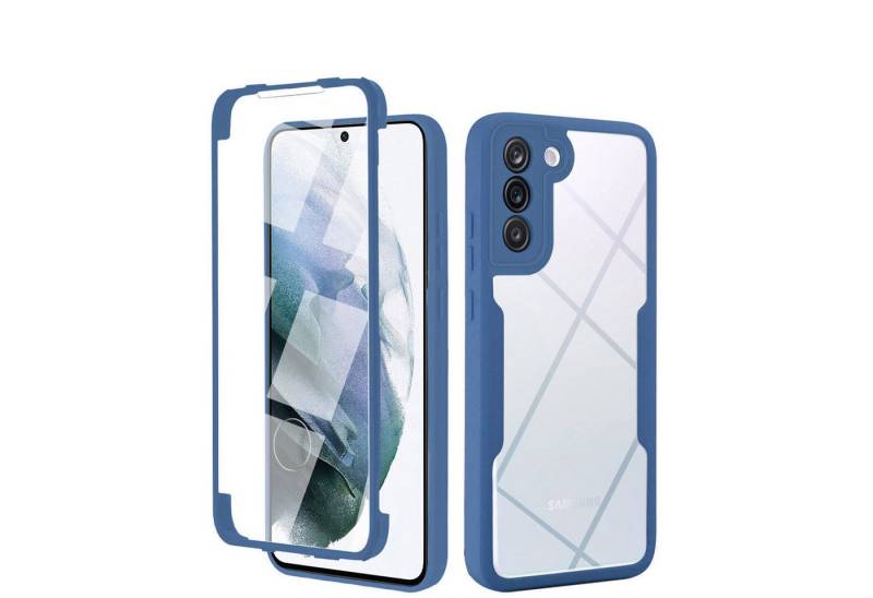 betterfon Smartphone-Hülle für Samsung Galaxy S22 2-teiliges 360° Schutzcase mit Panzerglas von betterfon