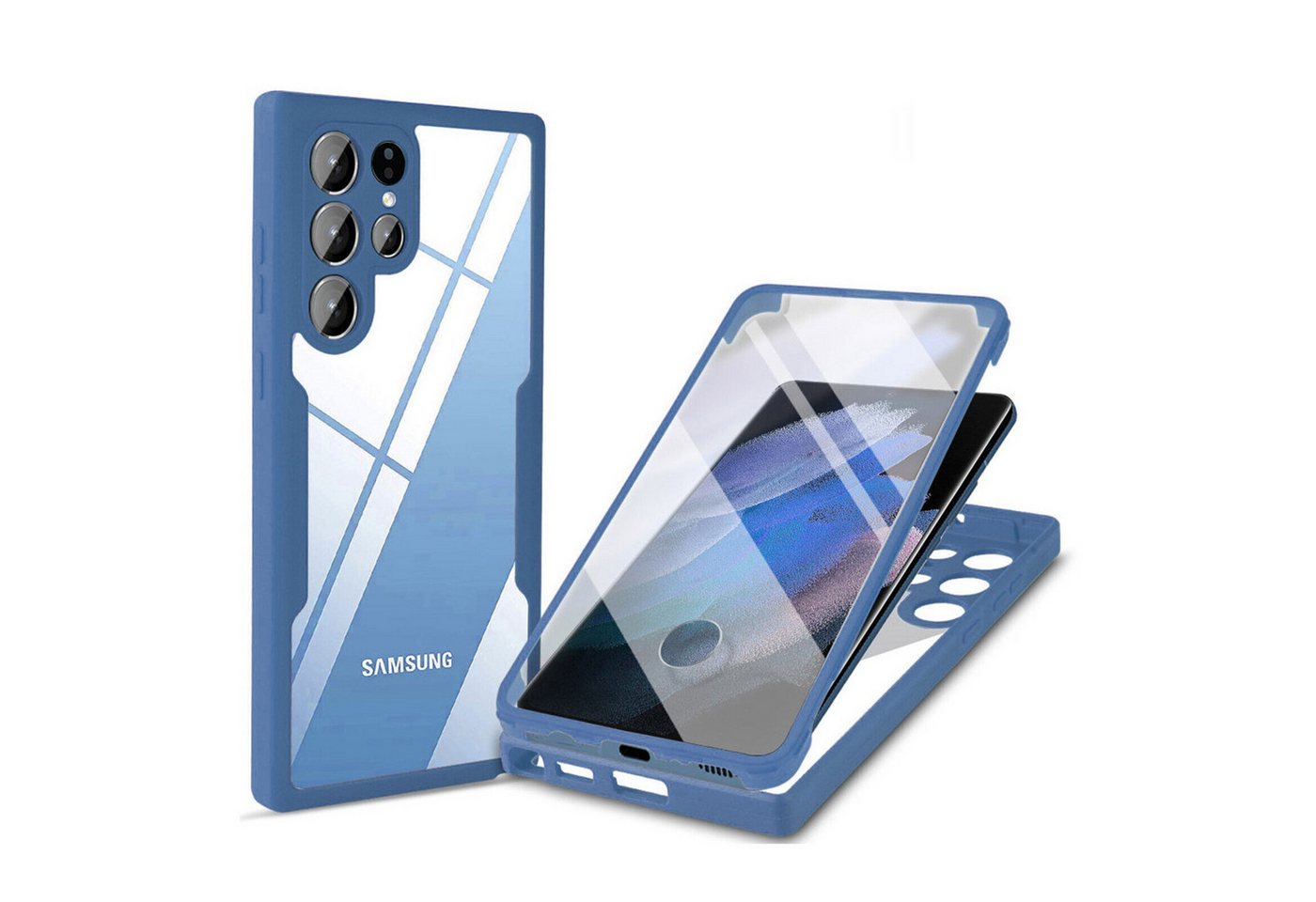 betterfon Smartphone-Hülle für Samsung Galaxy S22 Ultra 2-teiliges 360° Schutzcase betterfon Smartphone-Hülle für Samsung Galaxy S22 Ultra 2-teiliges 360° Schutzcase von betterfon