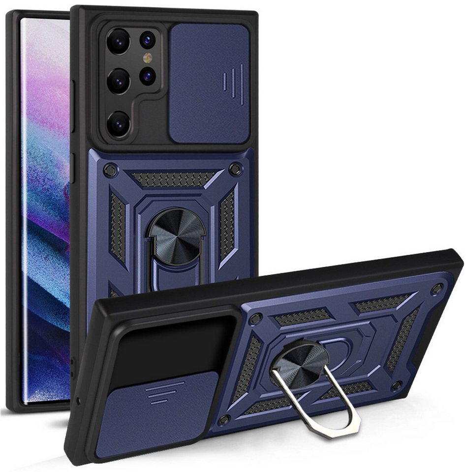 betterfon Smartphone-Hülle für Samsung Galaxy S22 Ultra Panzerhülle mit Kameraschutz Blau betterfon Smartphone-Hülle für Samsung Galaxy S22 Ultra Panzerhülle mit Kameraschutz Blau von betterfon