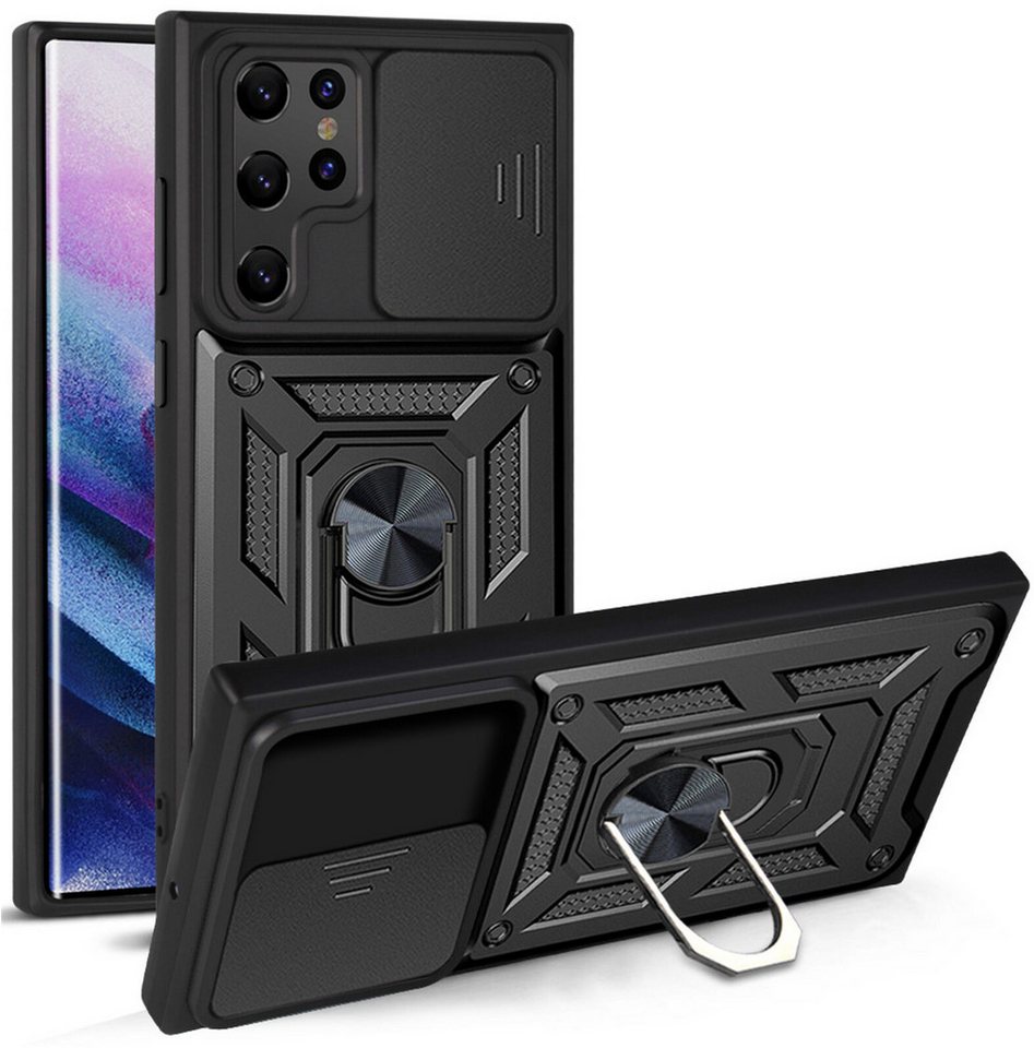 betterfon Smartphone-Hülle für Samsung Galaxy S22 Ultra Panzerhülle mit Kameraschutz Schwarz betterfon Smartphone-Hülle für Samsung Galaxy S22 Ultra Panzerhülle mit Kameraschutz Schwarz von betterfon