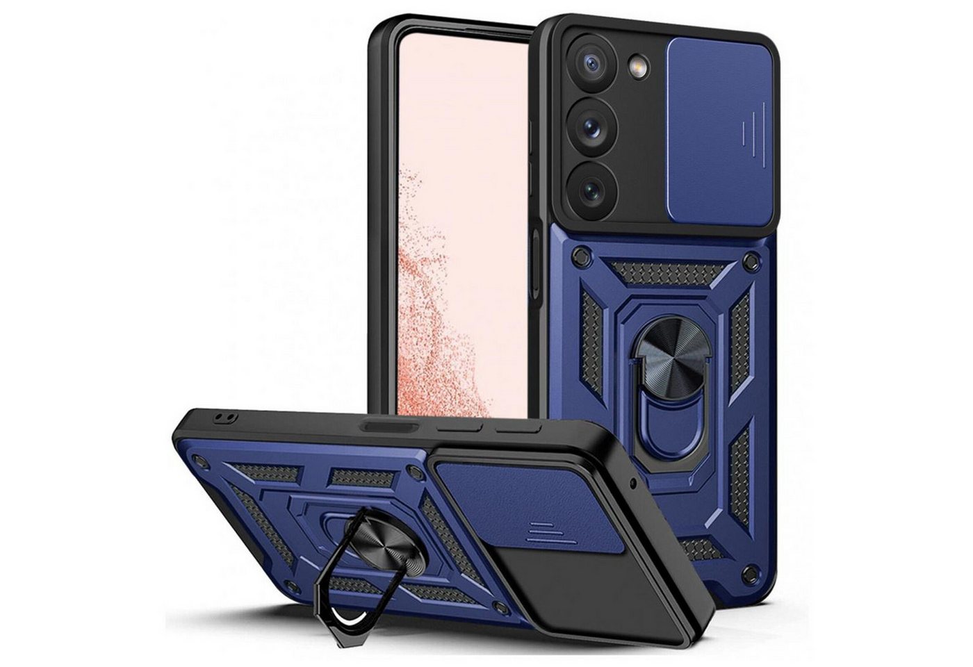 betterfon Smartphone-Hülle für Samsung Galaxy S23+ 5G Panzerhülle mit Kameraschutz & Ringhalter betterfon Smartphone-Hülle für Samsung Galaxy S23+ 5G Panzerhülle mit Kameraschutz & Ringhalter von betterfon