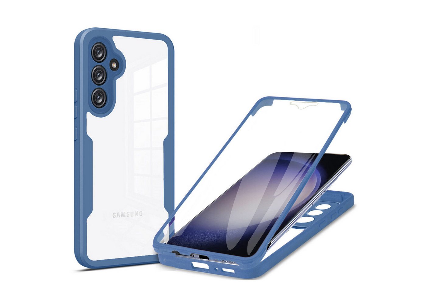 betterfon Smartphone-Hülle für Samsung Galaxy S23 FE 2-teiliges 360° Schutzcase mit Panzerglas betterfon Smartphone-Hülle für Samsung Galaxy S23 FE 2-teiliges 360° Schutzcase mit Panzerglas von betterfon