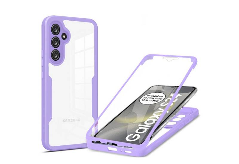 betterfon Smartphone-Hülle für Samsung Galaxy S24+ 2-teiliges 360° Schutzcase mit Panzerglas von betterfon