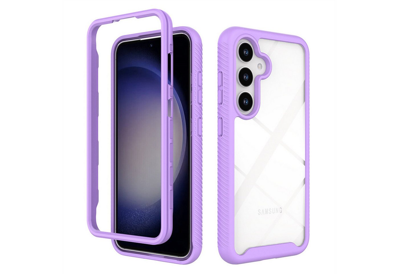 betterfon Smartphone-Hülle für Samsung Galaxy S24+2-teiliges 360° Schutzcase mit Panzerglas betterfon Smartphone-Hülle für Samsung Galaxy S24+2-teiliges 360° Schutzcase mit Panzerglas von betterfon