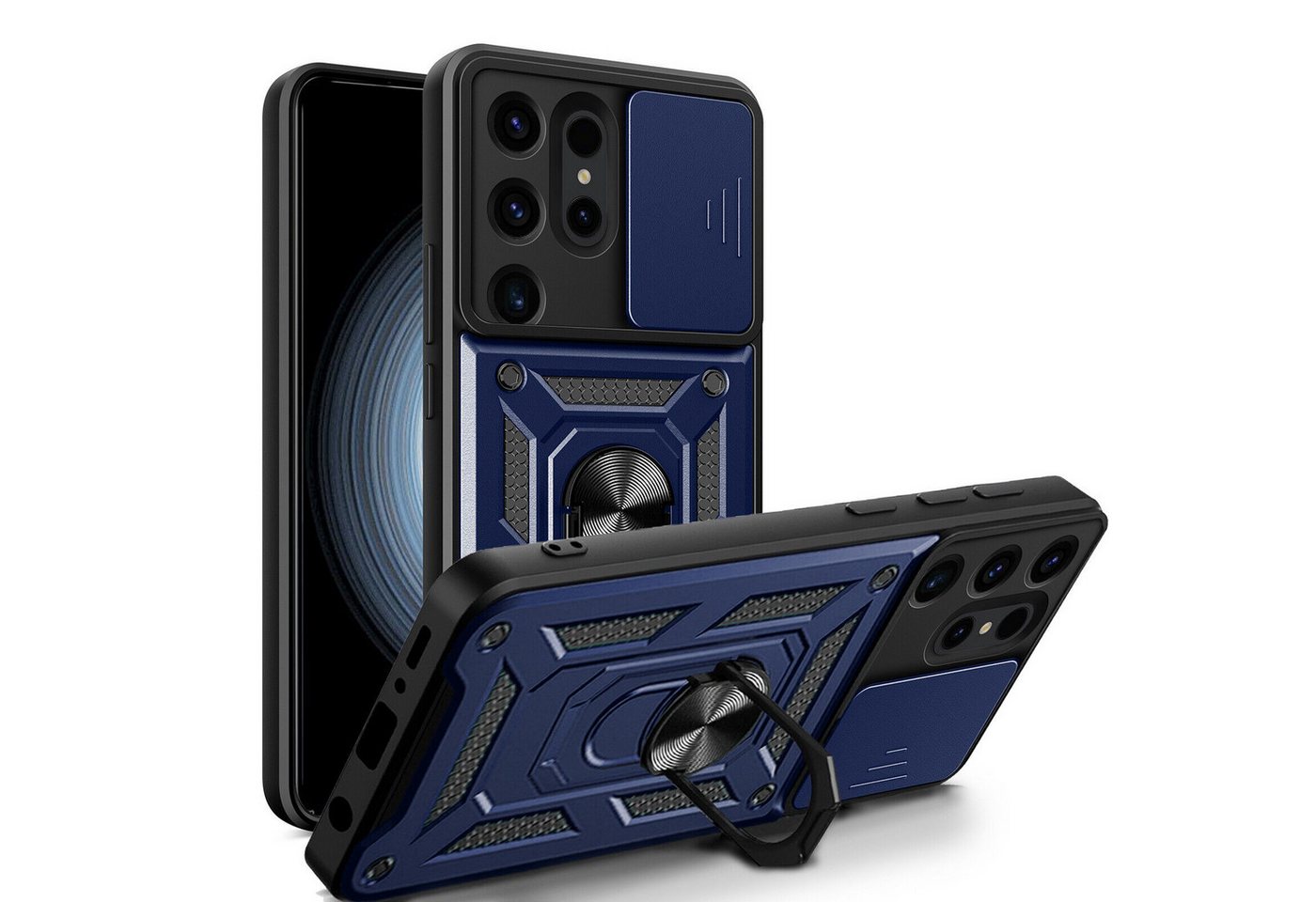 betterfon Smartphone-Hülle für Samsung Galaxy S24 Ultra Panzerhülle mit Kameraschutz & Ringhalter betterfon Smartphone-Hülle für Samsung Galaxy S24 Ultra Panzerhülle mit Kameraschutz & Ringhalter von betterfon